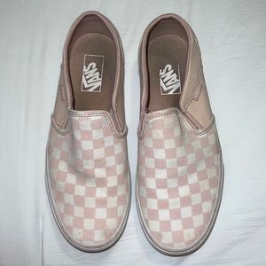 Pink Checkered Vans